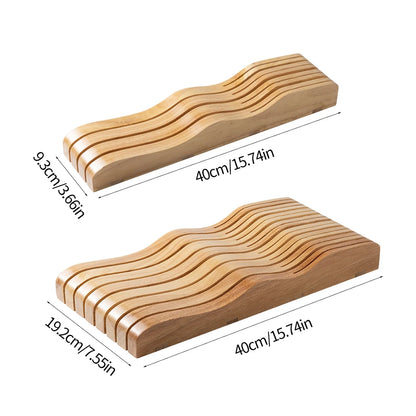 Wooden Knife Storage Rack