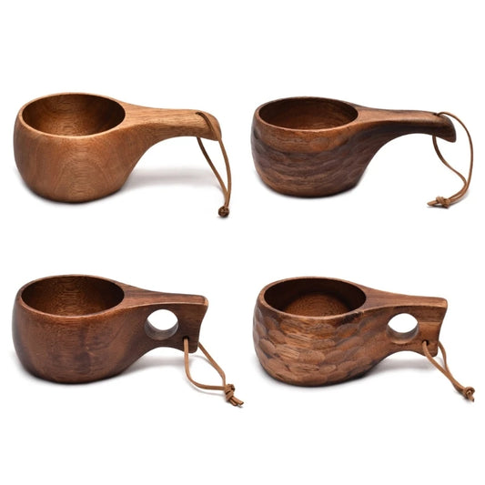 Outdoor Wooden Kuksa Cup – Camping & Coffee Mug (210ml)