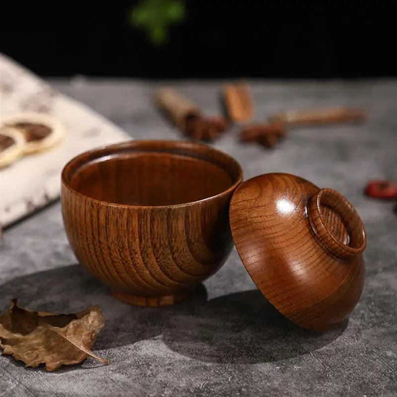 Wooden Bowl with Lid