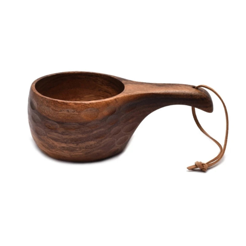 Outdoor Wooden Kuksa Cup – Camping & Coffee Mug (210ml)
