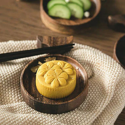 Wooden Snack & Sauce Plate Set – Fish Design