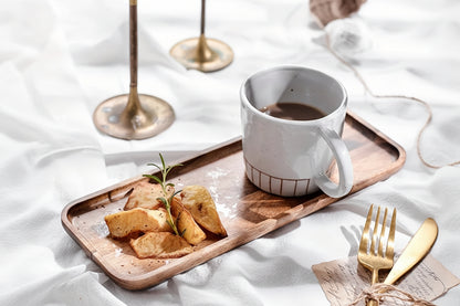 Acacia Wood Coffee Serving Tray