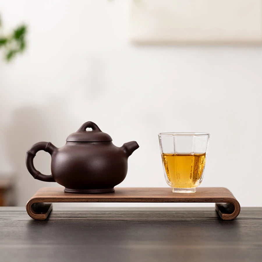 Elegant Rectangular Wooden Tea Tray