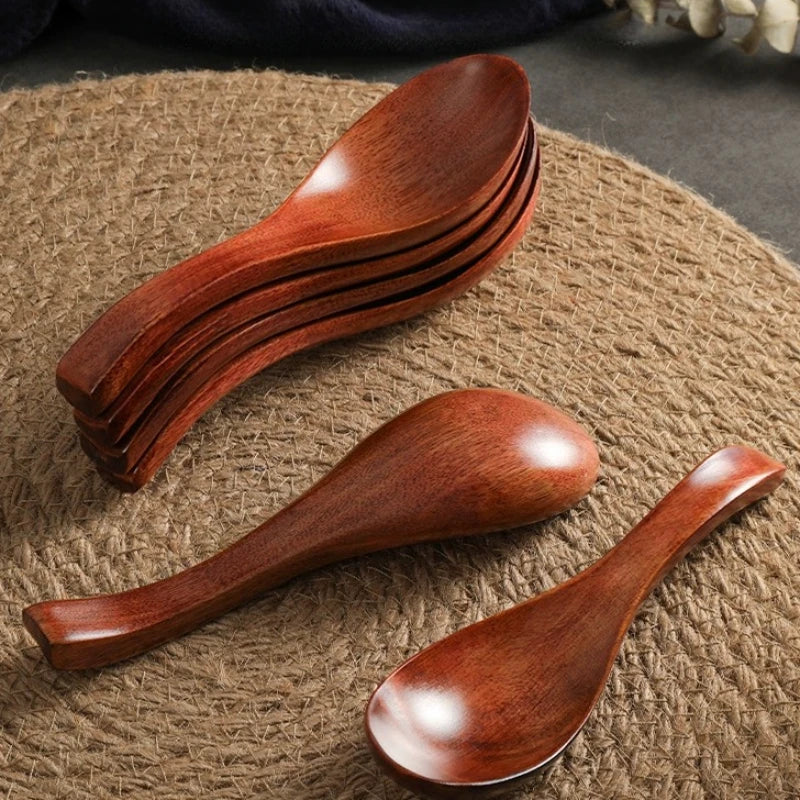 Wooden Soup Spoon – Long Handle Kitchen Utensil