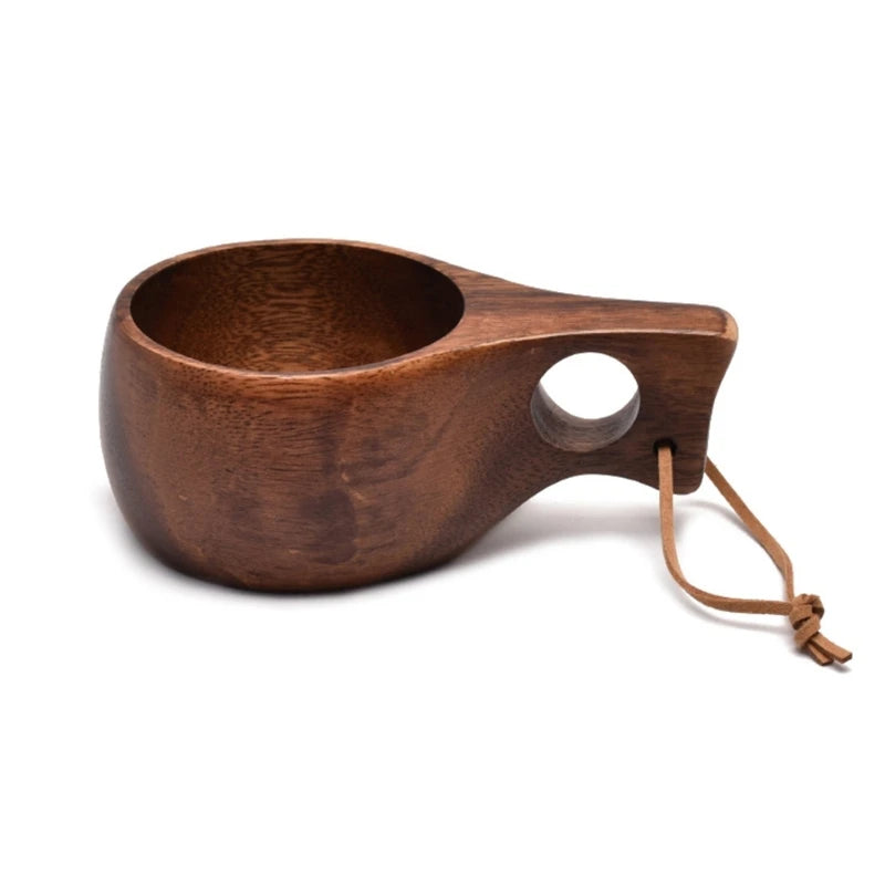 Outdoor Wooden Kuksa Cup – Camping & Coffee Mug (210ml)