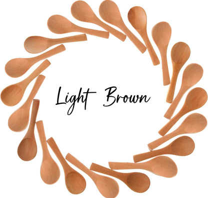 Mini Wooden Spoons – Natural Honey & Spice Spoon Set