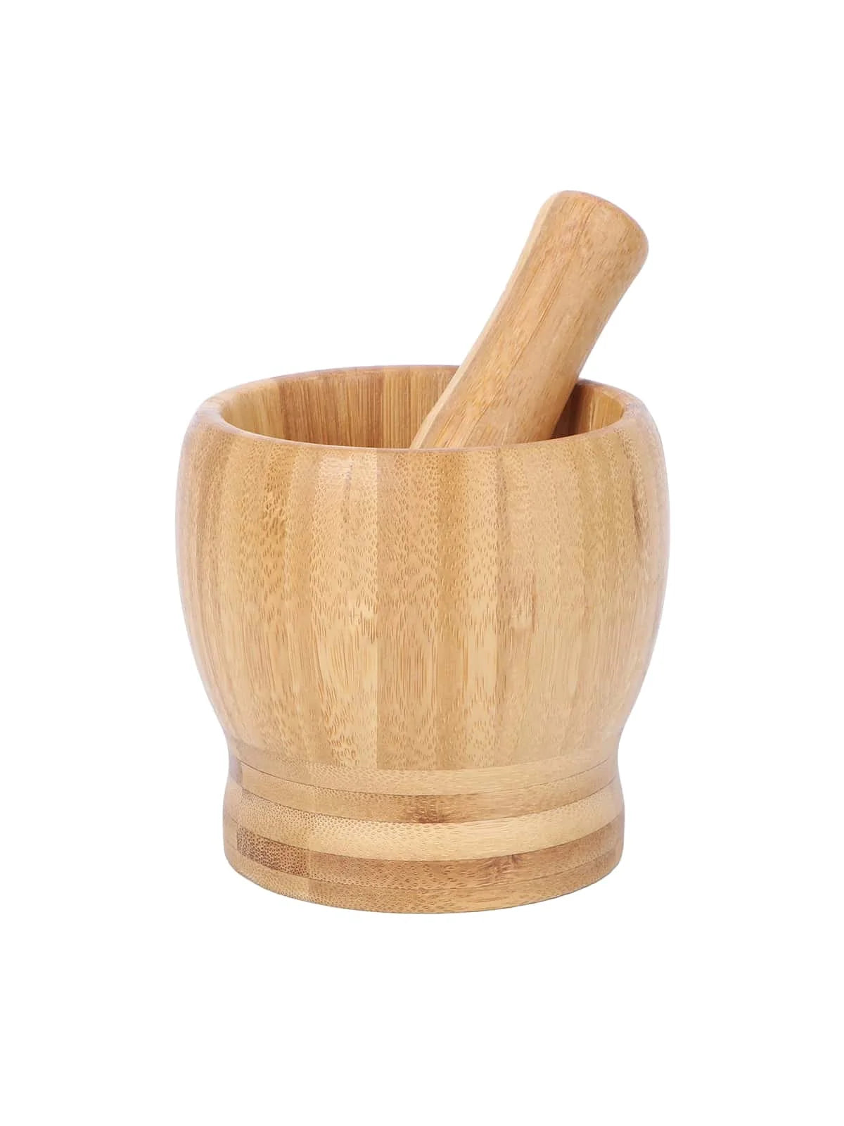 Bamboo Mortar & Pestle Set