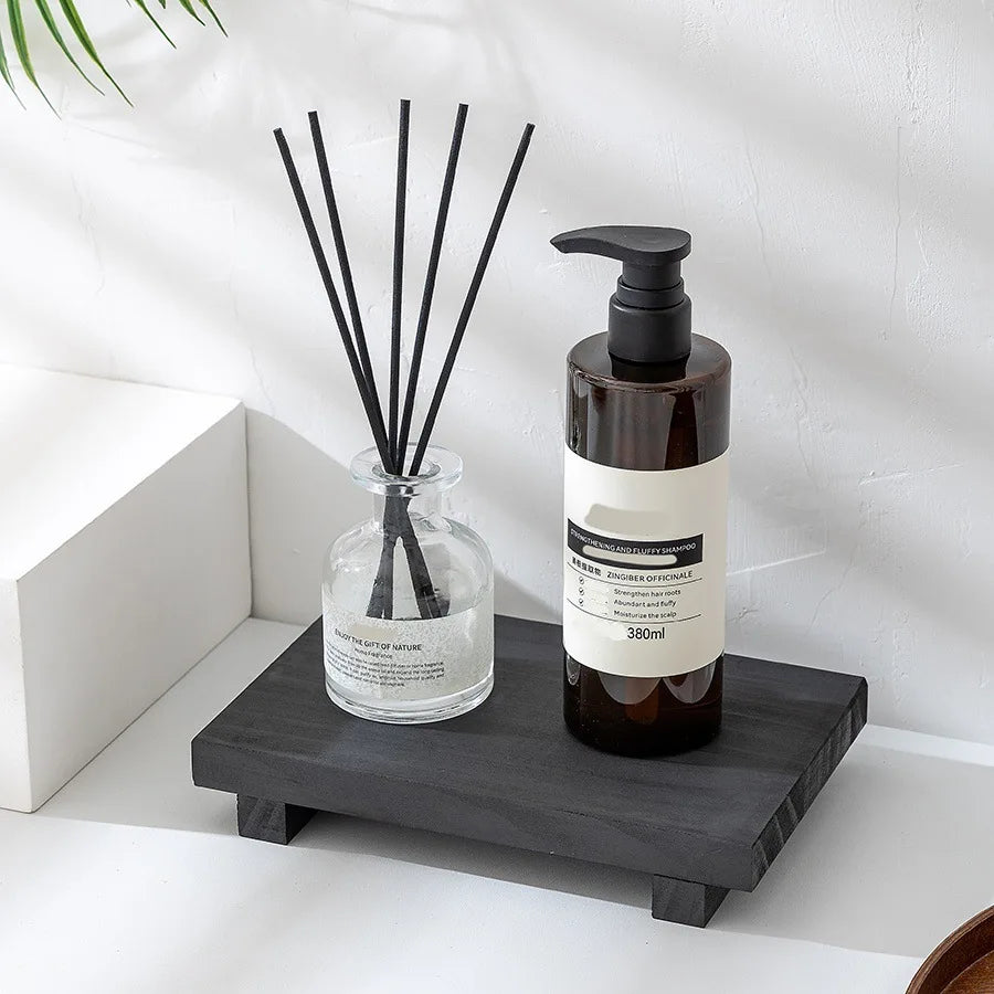 Wooden Pedestal Display Tray