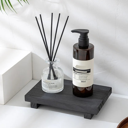 Wooden Pedestal Display Tray