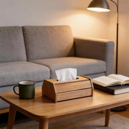 Wooden Tissue Box Case