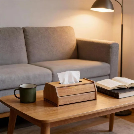 Wooden Tissue Box Case