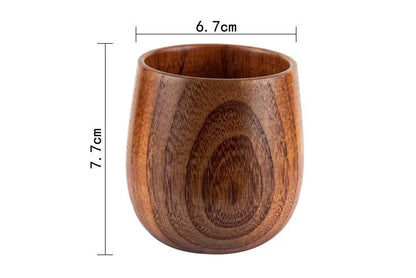 Wooden Big Belly Cup – Handmade Jujube Wood Drinkware