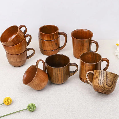 Wooden Big Belly Cups – Handmade Jujube Wood Drinkware