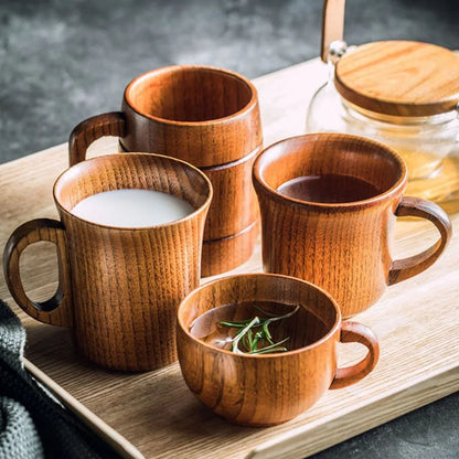 Wooden Big Belly Cups – Handmade Jujube Wood Drinkware