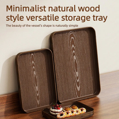 Rustic Wood Grain Serving Tray