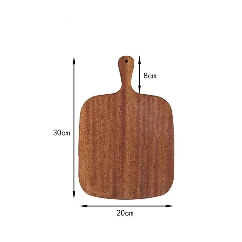 Wooden Serving Tray with Handle – Solid Wood Board