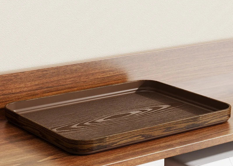 Rustic Wood Grain Serving Tray