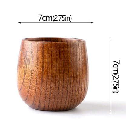 Wooden Big Belly Cups – Handmade Jujube Wood Drinkware