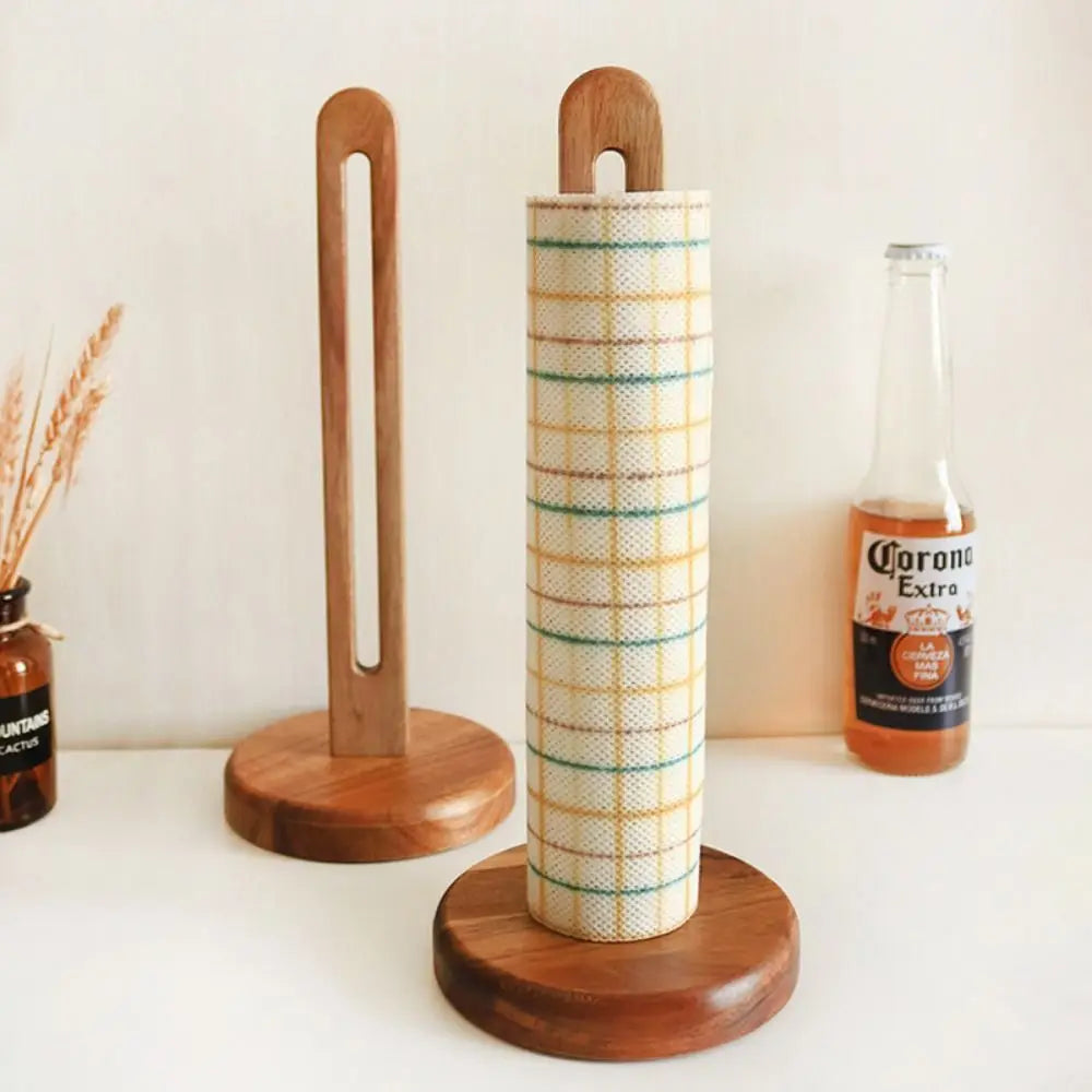Wooden Paper Towel Stand