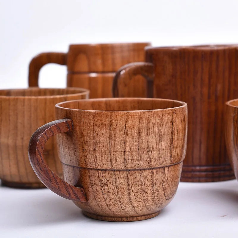 Wooden Big Belly Cups – Handmade Jujube Wood Drinkware