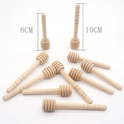 Wooden Honey Dipper Set (10pcs)