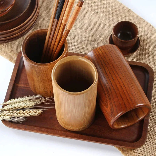 Bamboo Wooden Chopstick Holder – Kitchen Utensil Organizer