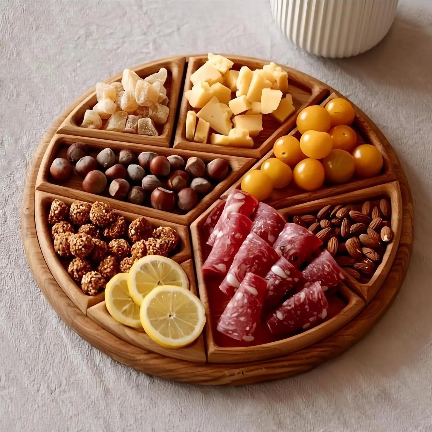 8-Piece Wooden Charcuterie & Snack Tray