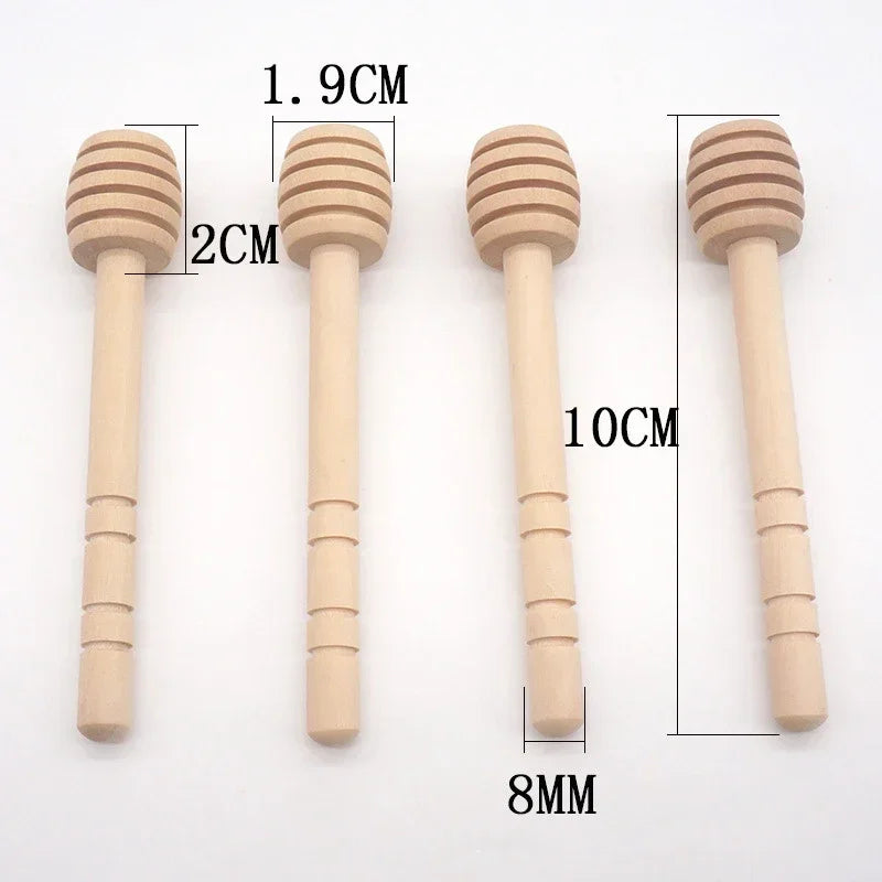 Wooden Honey Dipper Set (10pcs)