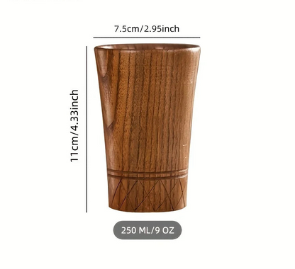 Handmade Wooden Tea Cup – Japanese Style Drinkware