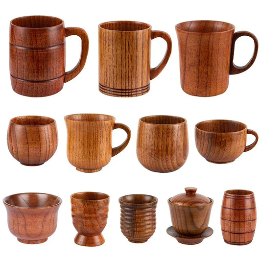 Wooden Big Belly Cup – Handmade Jujube Wood Drinkware