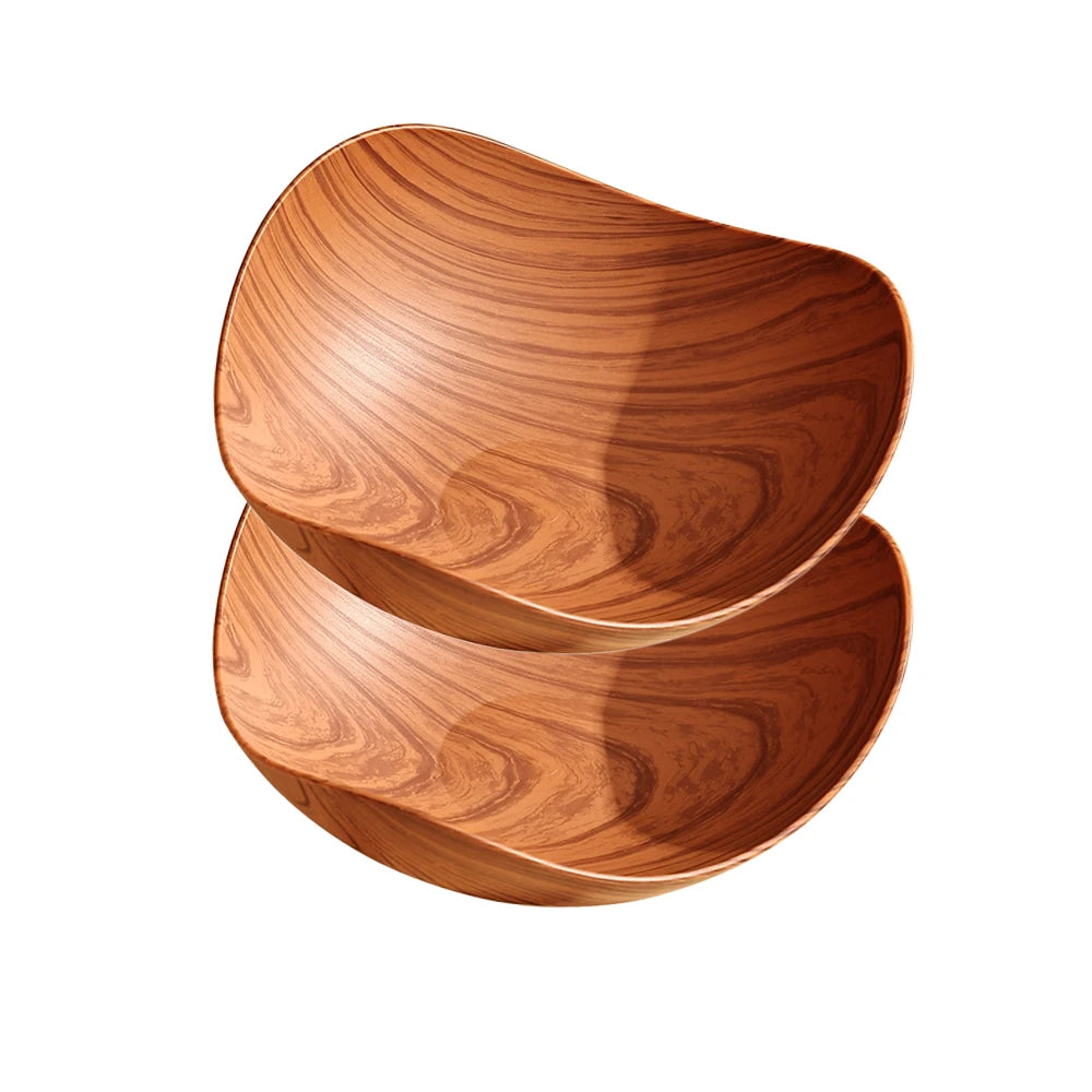 Wood Grain Snack Bowl – Creative Curved Design