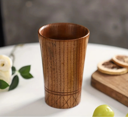Handmade Wooden Tea Cup – Japanese Style Drinkware