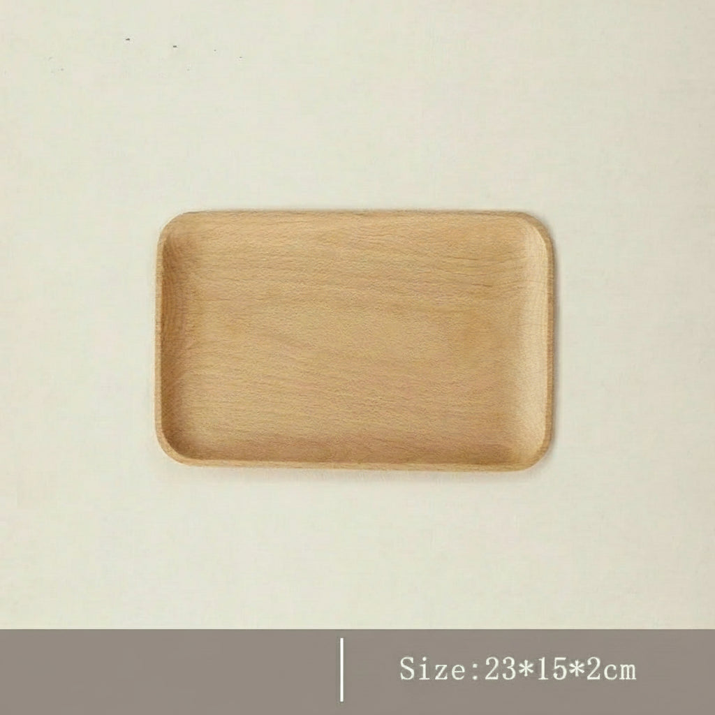 Walnut Wooden Tray – Japanese Rectangular Serving Plate