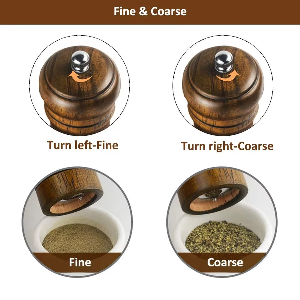 Wooden Pepper & Salt Grinder