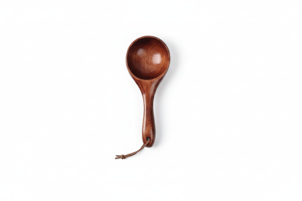 Large Wooden Scoop Spoon – Natural Kitchen Ladle