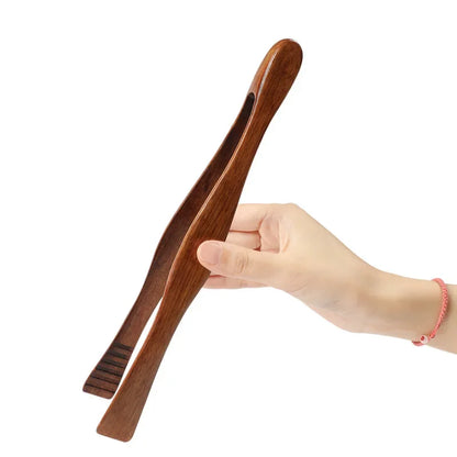 Wooden Kitchen Tongs – BBQ & Salad Serving Tool