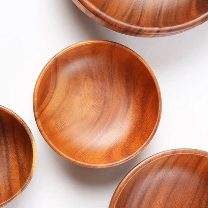Acacia Wooden Salad Bowl – Japanese Style