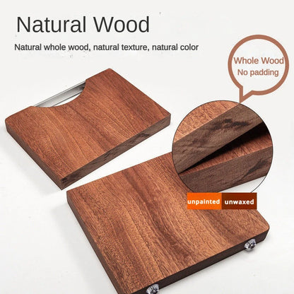 Solid Wood Cutting Board – Thick Ebony Chopping Board
