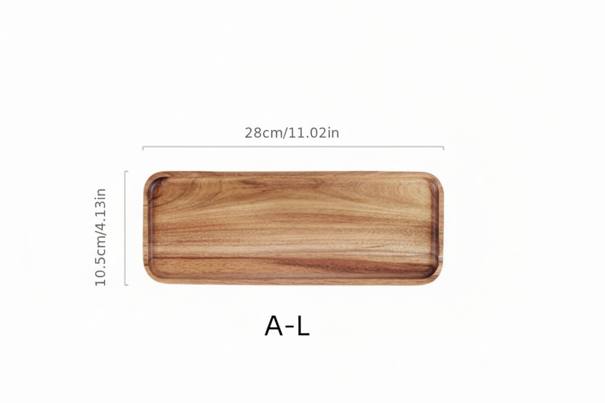 Acacia Wood Coffee Serving Tray