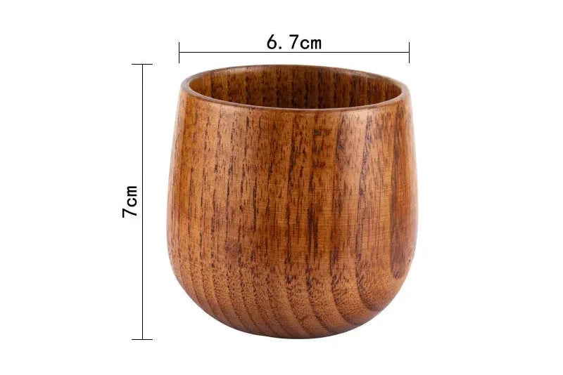 Wooden Big Belly Cup – Handmade Jujube Wood Drinkware