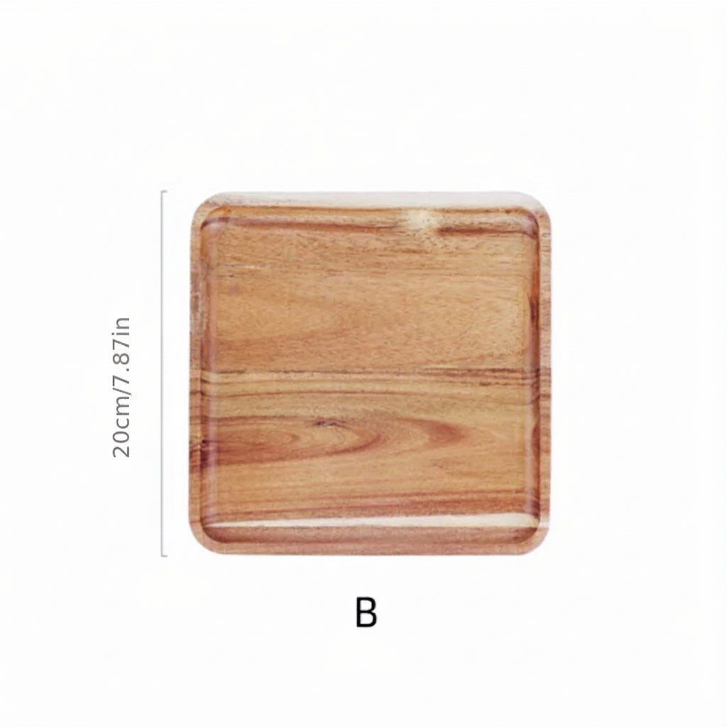 Acacia Wood Coffee Serving Tray