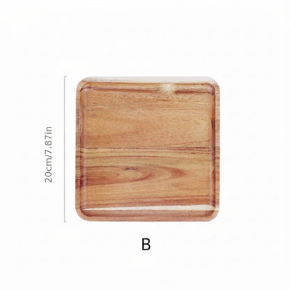 Acacia Wood Coffee Serving Tray