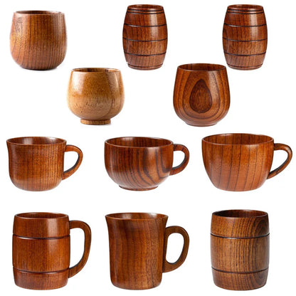 Wooden Big Belly Cups – Handmade Jujube Wood Drinkware