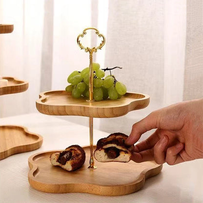 3/2-Tier Wooden Dessert & Cake Stand