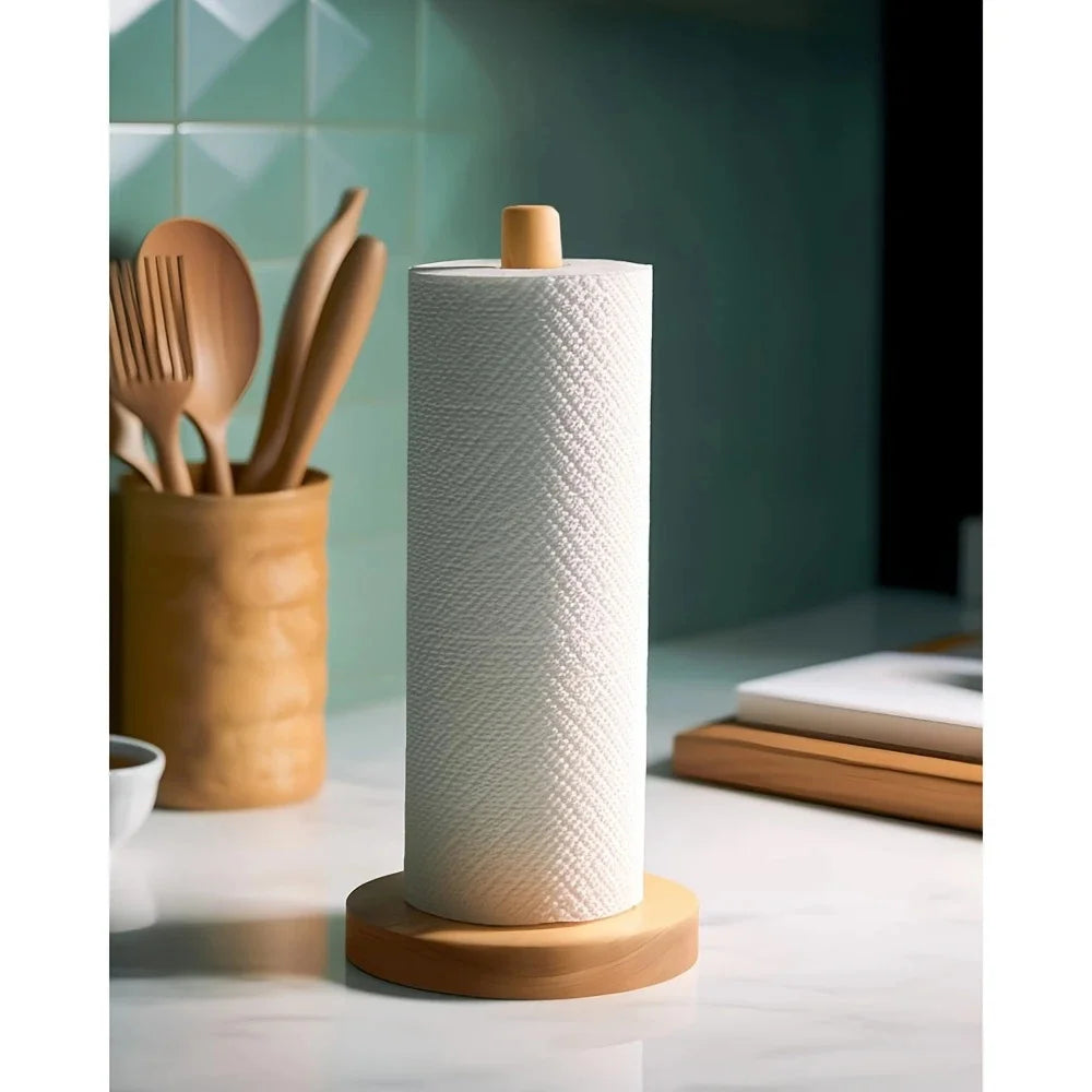 Bamboo Paper Roll Holder