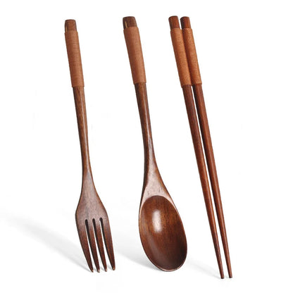 3-Piece Wooden Cutlery Set