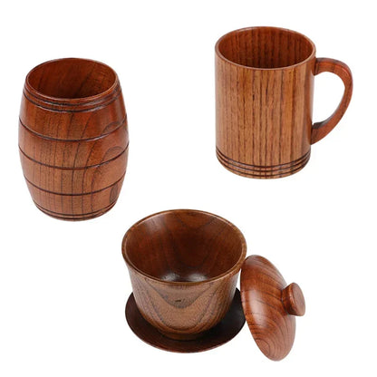 Wooden Big Belly Cup – Handmade Jujube Wood Drinkware