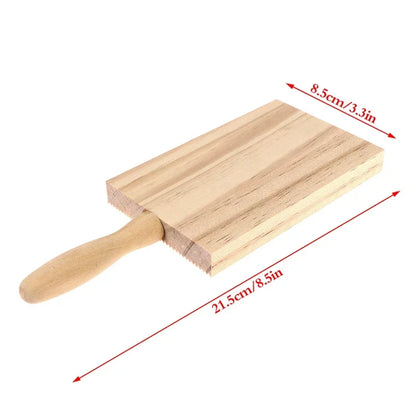 Wooden Pasta & Gnocchi Board – Dough Rolling Tool