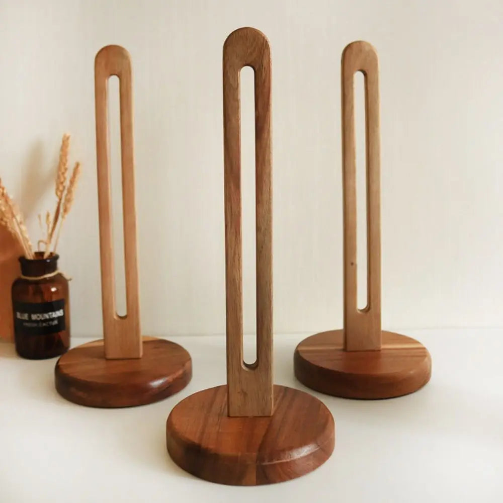 Wooden Paper Towel Stand
