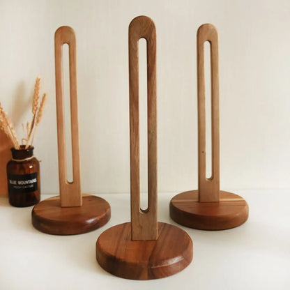 Wooden Paper Towel Stand